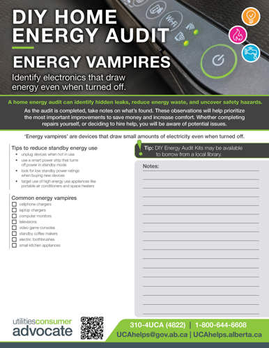 Energy vampires DIY home energy audit