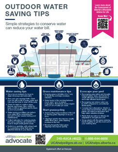 Outdoor water saving tip sheet
